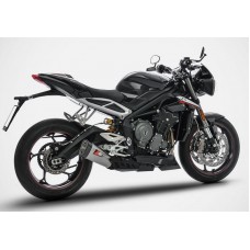 ZARD "SHORT" Slip-on Exhaust system for Triumph Street Triple 765 S / R / RS (17-19)